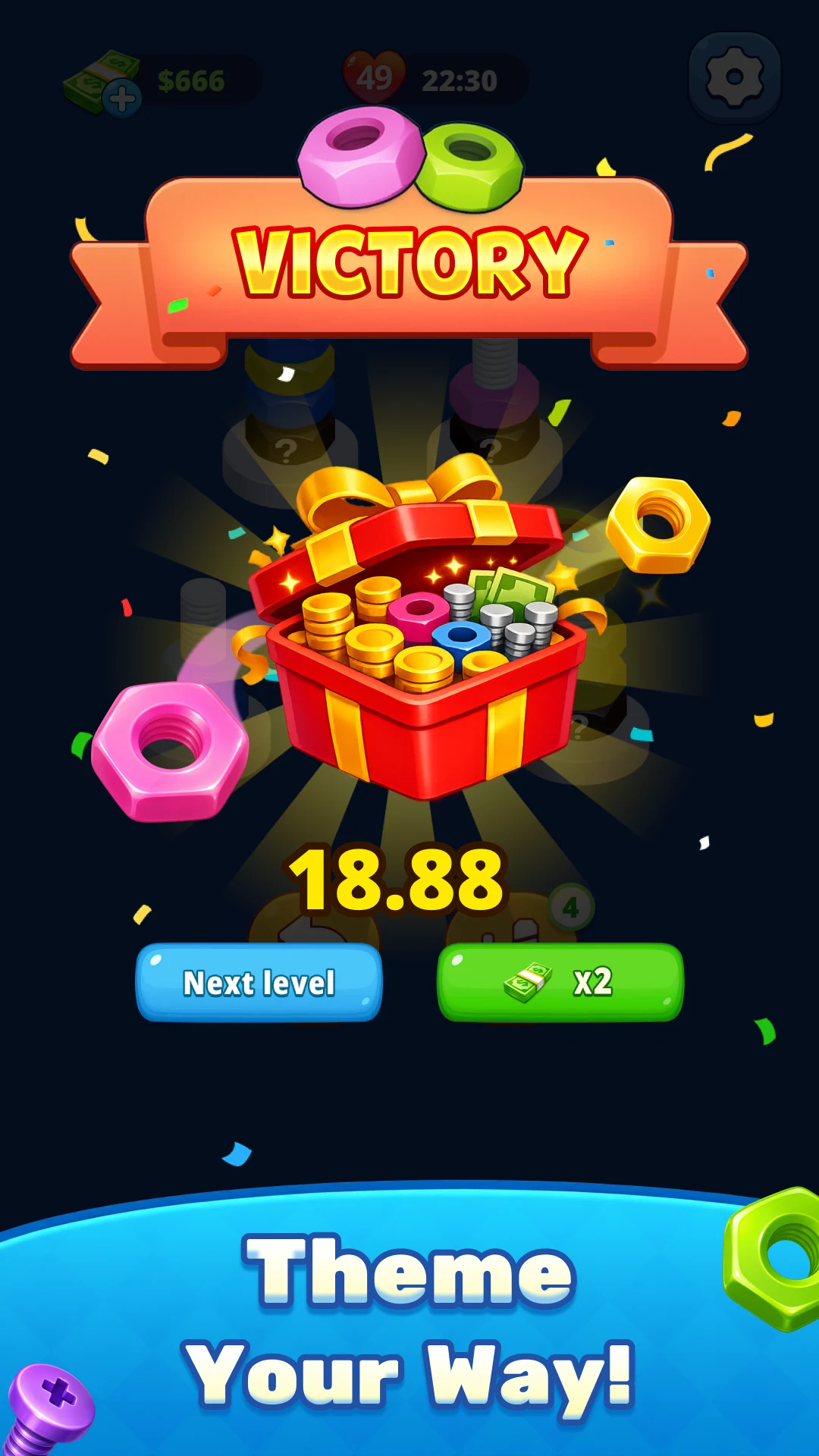 Nut Puzzle 3D -Screw Sort Game screenshot