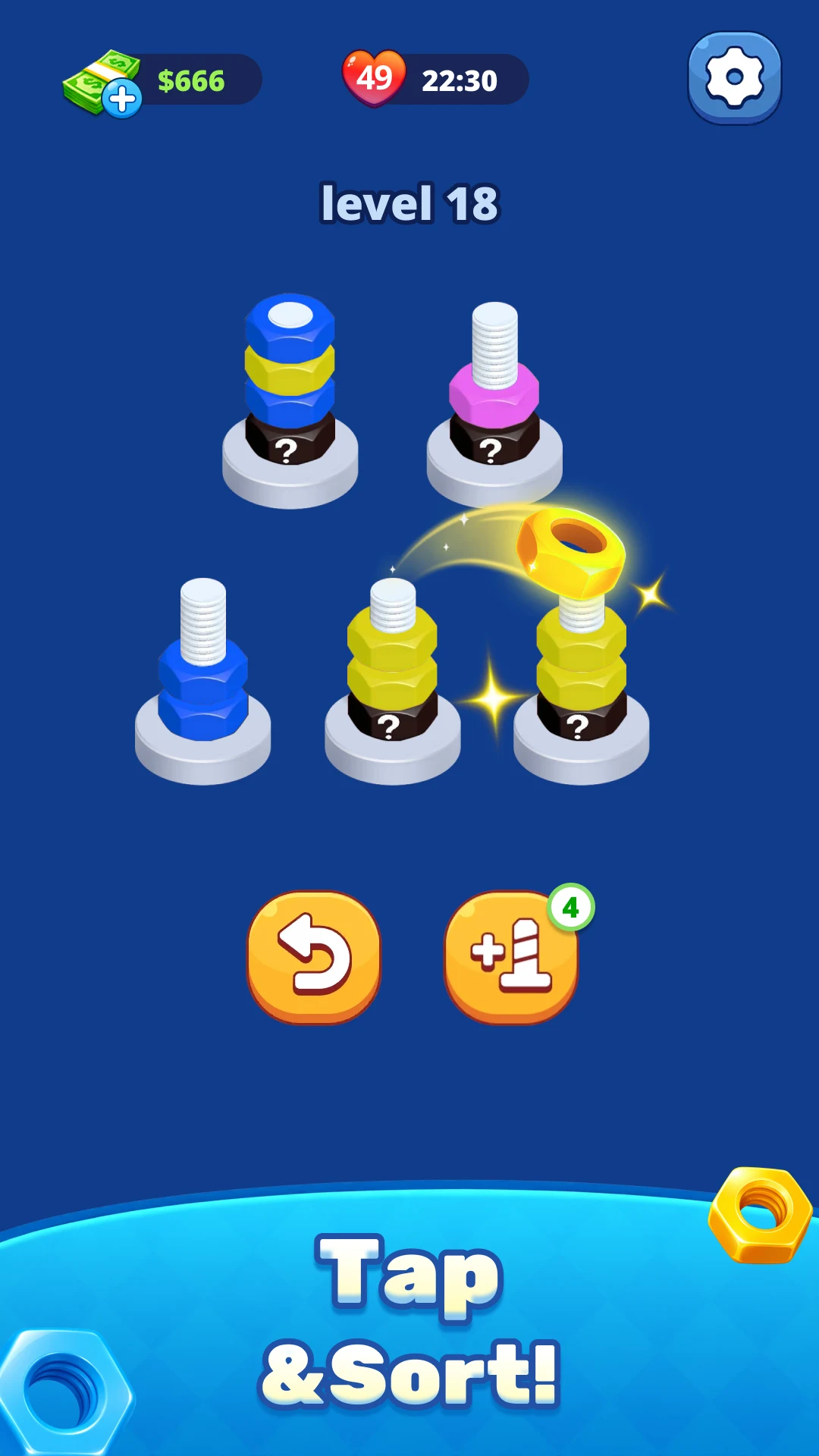 Nut Puzzle 3D -Screw Sort Game screenshot